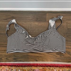 Loft Striped Bikini Top